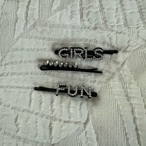 Mango embellished hair clips